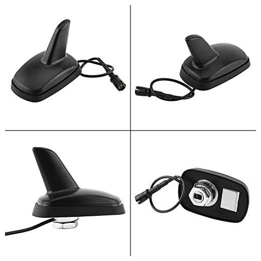 Antena de automóvil - Antena de aleta de tiburón Antenas universales del techo del automóvil Antena de señal de radio FM con base adhesiva para VW Aud y Skd