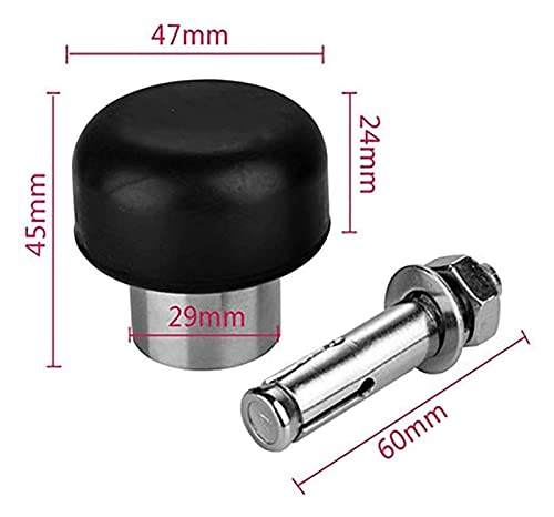Tope de puerta anticolisión de acero inoxidable para evitar golpes en la pared 3