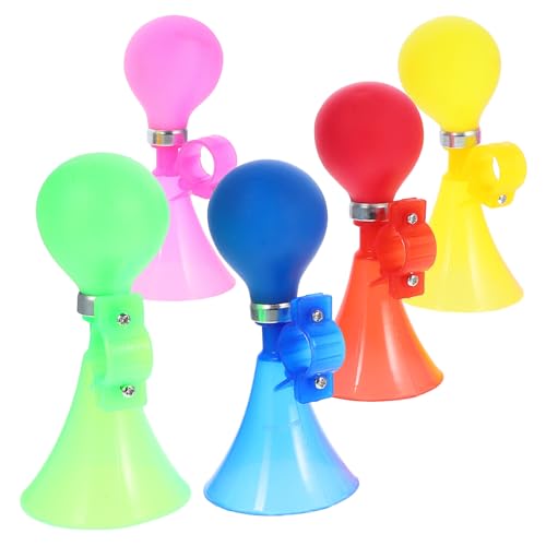 CORHAD Timbres de Bicicleta Multifuncionales y Portátiles 5 Colores Azul Verde Amarillo Rojo y Rosa Compatibles Bicicletas de Montaña y Carretera Accesorios Prácticos para Adultos