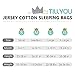 TILLYOU Sleep Sack 2 Pack - Baby Wearable Blanket with 2-Way Zipper, Extra Soft Cotton Sleeveless Sleeping Bag for Infants, Gray Grown, 12-18 Months