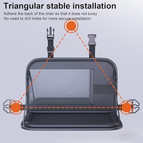 Tablette pour siège auto pliable pour éviter le désordre et travailler confortablement - 5