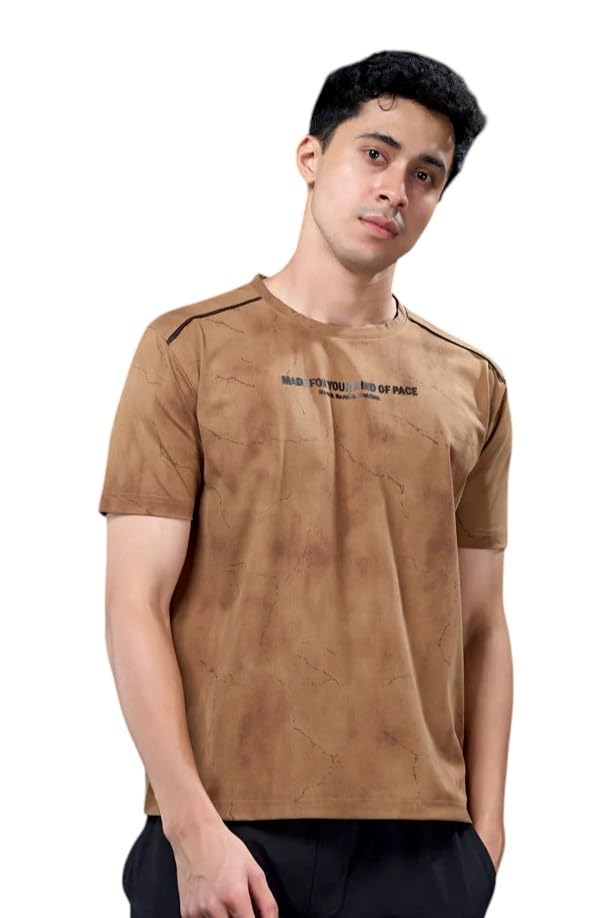 Dazzle Sportswear Short Sleeve t Shirt for Men | Round Neck Half t Shirt | Durable Cotex Fabric: Wrinkle-Free Shape Fit Stylish t Shirt for Casual & Sportswear-picture-22