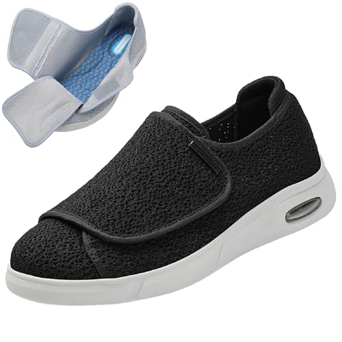 Diabetic Shoes for Women Extra Wide Width Slip on Lightweight Breathable Men Slippers Adjustable Women Walking Shoes for Arthritis Swollen Feet