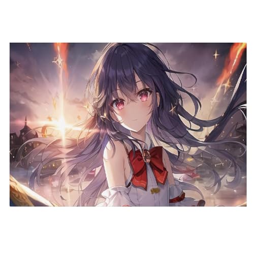 Póster de anime de niña de dibujos animados para dar un toque moderno y único a tu sala