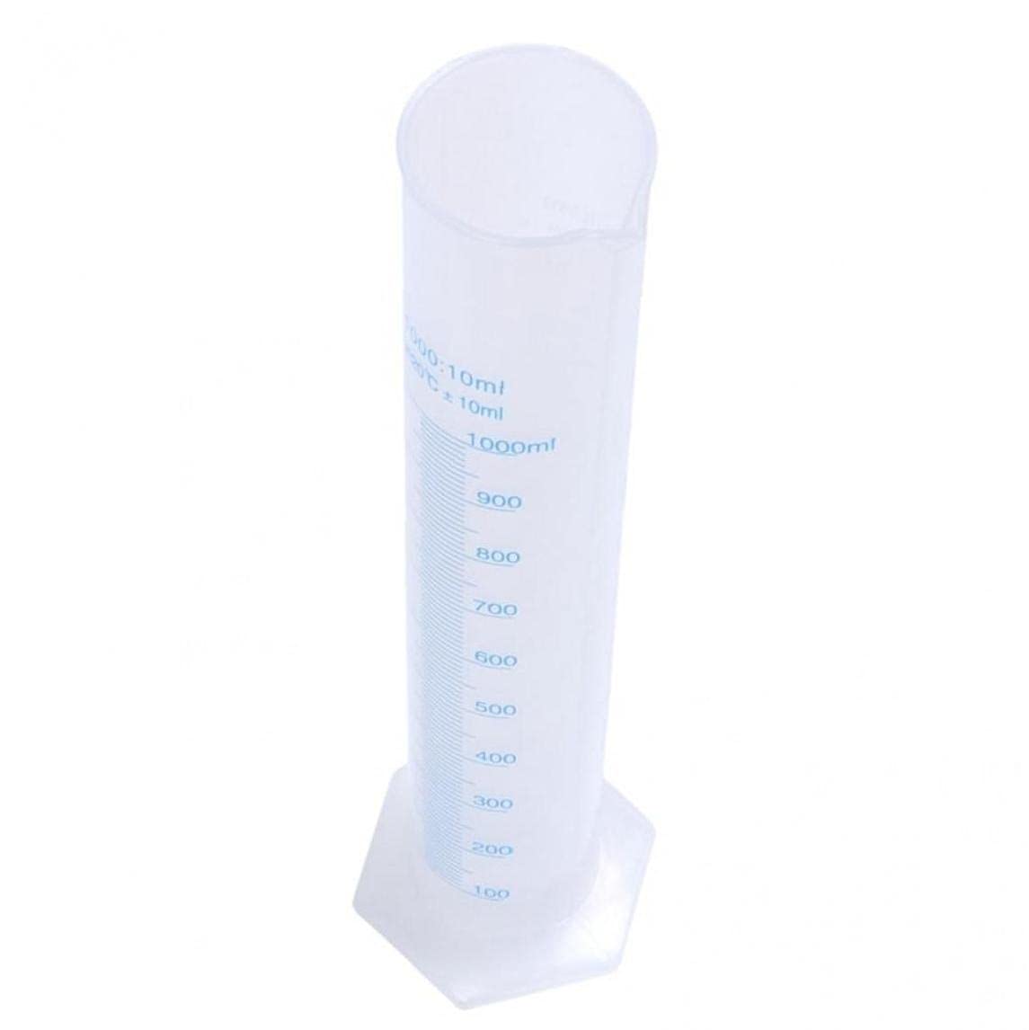 Probeta Octogonal Base De Plástico Autoclavable Blanca 1000 ml
