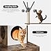Sunvasagoo Litter Box Enclosure with Cat Tree Tower & Condo - 3-in-1 Cat House, Multi-Level Design for Climbing, Wooden Cat Furniture with Multiple Platforms,Versatile with Simple Assembly