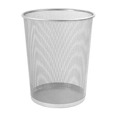 OSCO Silver Wiremesh Waste Bin for Home and Office Cover