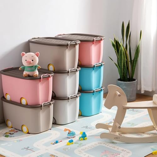 PARASNATH Rolling Storage Container Box Set of 4-45 Litre each (M...