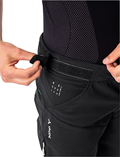 Foto von VAUDE Qimsa Softshell Pants II Fahrradhose Herren, Winddichte Softshellhose Herren für Ganzjahres-Biker, Fahrradhose Winter Herren atmungsaktiv & wasserabweisend – in Schwarz, Größe: XL
