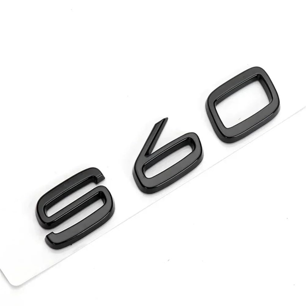 YTQMoreBNZ YYDStes ABS Car Body Trunk Emblem Sticker Compatible With Volvo S40 S60 S80 S90 S80L S60L