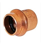 10-Pack HeSun Copper Press Coupling Without Stop, 1/2" X 1/2" Pressure Fittings, P X