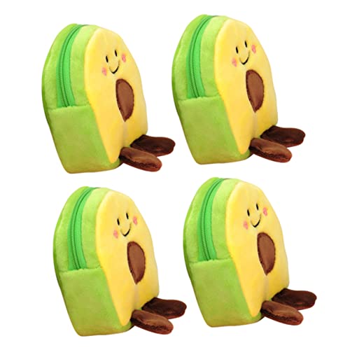4pcs Avocado Shaped Purse Lightweight Change Pouch for Girls and Compact Wallet for Travel and Everyday Use