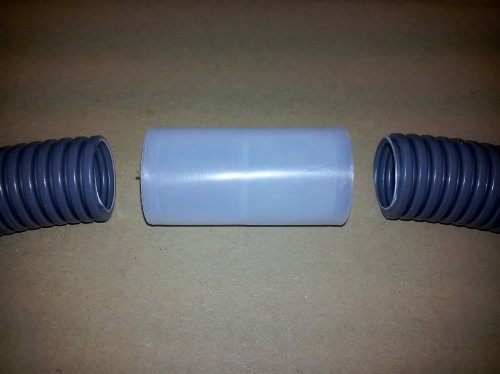 Preisvergleich Produktbild M40 Verbinder Stoßverbinder Muffe für Kabelschutzrohr Elektro Installationsrohr Wellrohr flexibel betonfest MD 0240FL