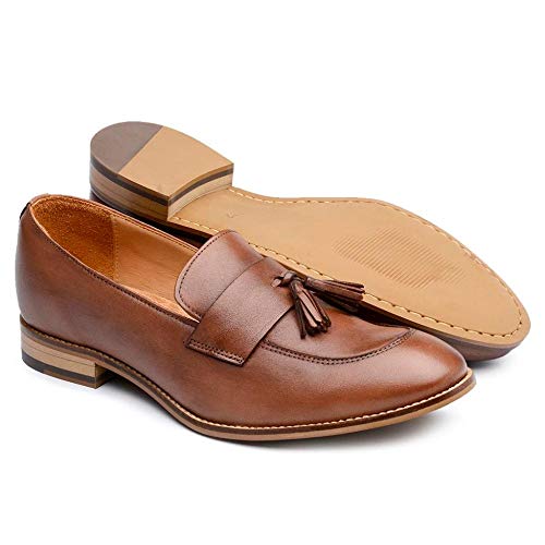 Sapato Jacometti Loafer Couro Feminino Dia a Dia Festa Caramelo 37