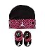 Jordan Infant Elephant Hat and Booties Set Fushia or Red 0-6 Months (black)