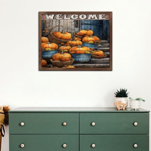 Décoration murale citrouilles pour raviver un mur vide avec style Country