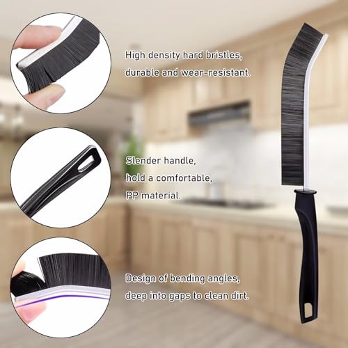 2Pcs Gap Cleaning Brush, Hard Bristle Brush for Cleaning, Crevice Cleaning Tool Multifunctional Brushes for Household Use, for Shutter Door Window Track Kitchen and The Dead Corners of Bathroom Tiles - Image 4