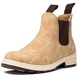 Outdoor Chelsea Hiking Boots For Women, Womens Slip On Work Shoes Waterproof, Non Slip Ankle Booties for Women Low Heel