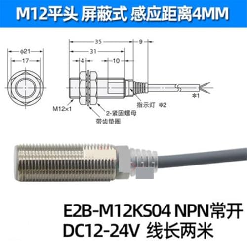 Evite fallos de maquinaria con interruptores de proximidad M12 E2E-X2E1 inductivos de 50r 8
