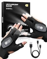 ThxToms LED Handschuhe mit Licht,Geschenke für Männer Weihnachten,Angelzubehör,Angler Geschenke für Papa,Geburtstagsgeschenk für Männer