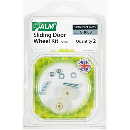 Greenhouse Sliding Door Replacement Nylon Plastic Wheel Kit 22mm ALM GH008 Spare Parts