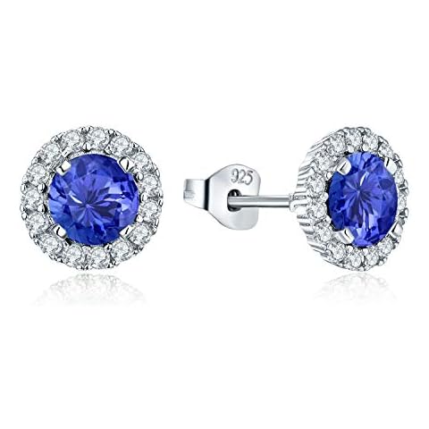 JO WISDOM Sterling Silver December Birthstone Earrings Cover