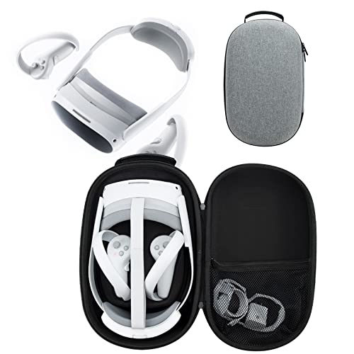 Growalleter Tasche Für PICO 4 VR Headset, Tragbare Hartschale für PICO 4 VR und Zubehör Cover