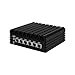 Micro Firewall Appliance, Mini PC, VPN, Router PC, Intel J6413, HUNSN RJ09, AES-NI, 6 x Intel 2.5GbE I226-V LAN, Console, HDMI, DP, SIM Slot, Barebone, NO RAM, NO Storage, NO System