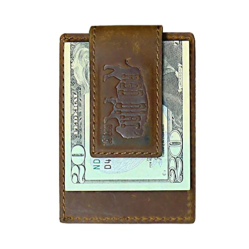 Western Trenditions Llc Red Dirt Hat Co.Brindle Card Case with Magnetic Clip3