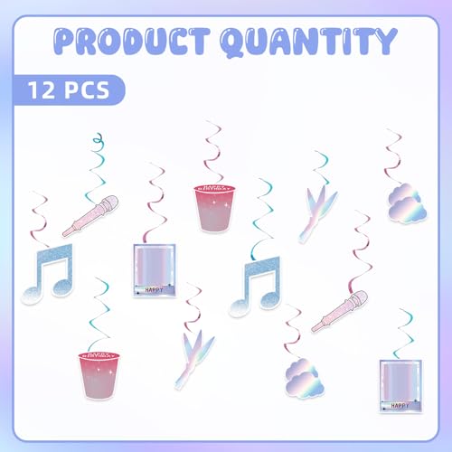 Image of Demon Girls Hanging Swirl Party Decoration,Party Decoration,Demon Movie Party Swirls,Suitable for Party Decoration Supplies (multicolor3)