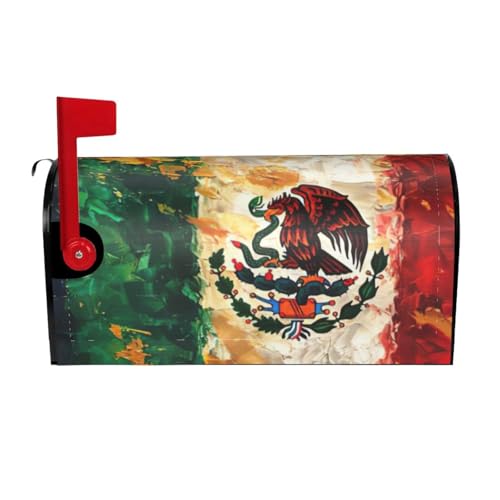 Cubierta protectora magnética para buzón de correo electrónico con bandera mexicana americana para decoración de jardín al aire libre