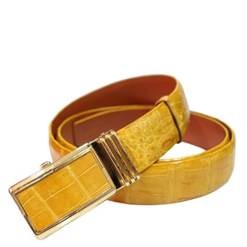 ThanhVinh Genuine Crocodile Belly Skin Leather Men's Belt – Handmade
