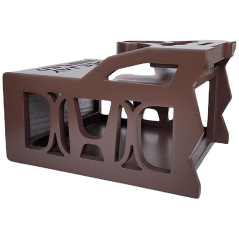 DEEJAY LED One Din Two EQ Wooden Case, Brown MDF Car Audio Controller Housing with Cup Holder, DEEJAY LED Logo, 1 DIN EQ