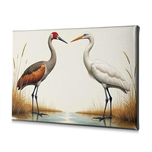 Toile de salle de bain oiseaux pour embellir un mur vide et humide