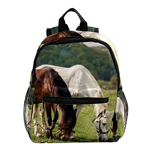 Sac à dos enfants motif cheval marron : le cadeau d'anniversaire parfait