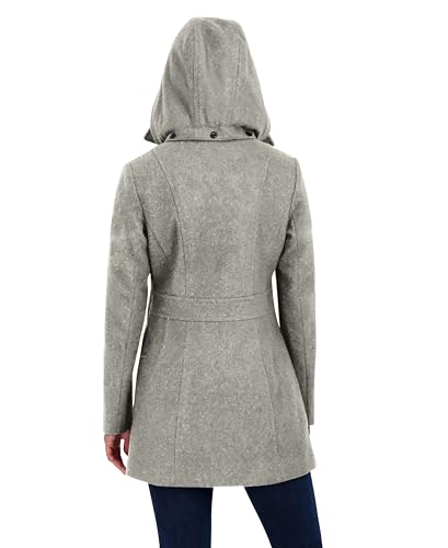 Nautica Women's Double Breasted Peacoat with Removable Hood4