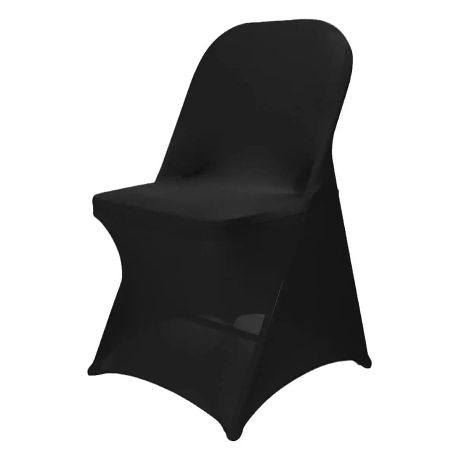 PBTMCD 50 Pcs Stretch Wedding Chair Covers With Skirt, Elastic Slipcovers For Banquets Hotels Parties Dinners(2#)