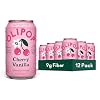 OLIPOP Prebiotic Soda Pop, Cherry Vanilla, A New Kind of Soda Packed with Prebiotics, Fiber, and Botanicals, Gluten Free, GMO Free, 12oz (12-Cans)