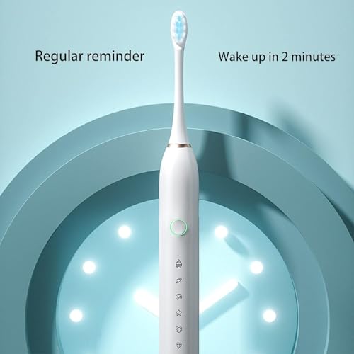 Image of Rechargeable Electric Toothbrush USB, Teeth Cleaning Tools, Waterproof Toothbrush, Electric Toothbrush For Woman with 3 Tooth Brush Head & 1 USB, Multicolour, 1 Pcs