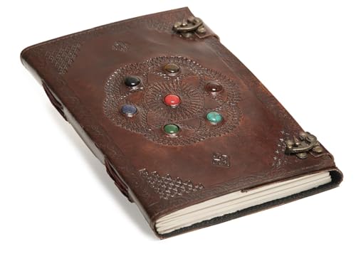Carnet de notes en cuir fait à la main style vintage, une idée cadeau originale mixte