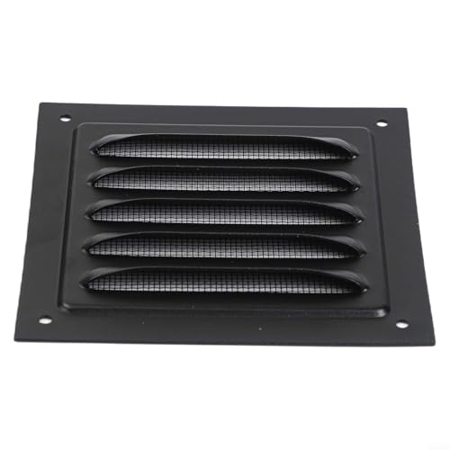 Griglia di ventilazione da parete in alluminio con retro in rete per un migliore flusso d'aria, adatta per bagni, cucine e ambienti commerciali (100 x 100 mm)
