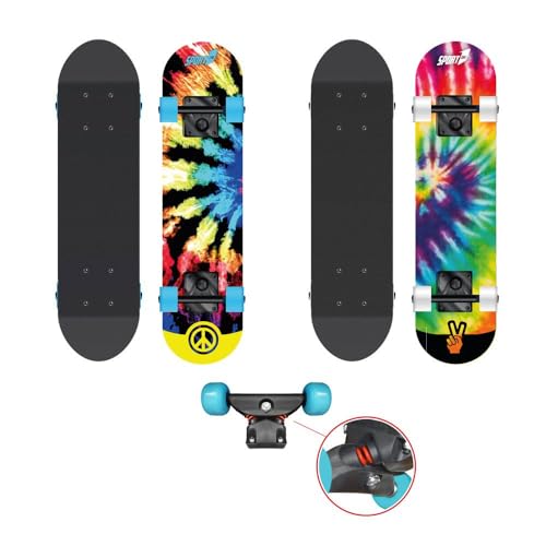 Sport1-Skateboard Hippy/Tavola in Legno 70.5 cm/Portata Massima 50 kg