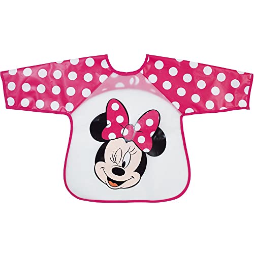 BabyCalin - MINNIE Bavoir Tablier 2eme âge M is for Mouse Rose
