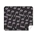 Dark Purple Music Notes Black Cleaning Cloth Screen Cleaner 2pcs Suede Fabric