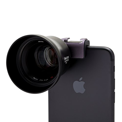 ExoLens with Optics by ZEISS Mutar 2.0X Asph T Telephoto Lens for iPhone 7, 6s, 6s Plus, 6, 6 Plus