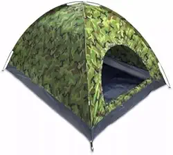 Barraca de Camping Camuflada 3 a 6 Pessoas Impermeável com Mosquiteiro Portátil para Acampamento e Trilhas