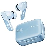 Boat Airdopes 800, Dolby Audio, Adaptive EQ by Mimi, 4Mics AI ENx, App Support, Fast Charge, Low Latency, IPX5, v5.3 Bluetooth TWS in Ear Earbuds Wireless Earphones with mic (Interstellar Blue)