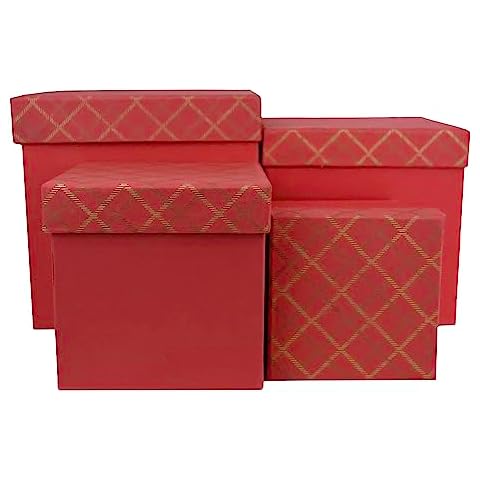 Emartbuy Handmade Cotton Paper Gift Box Set Cover