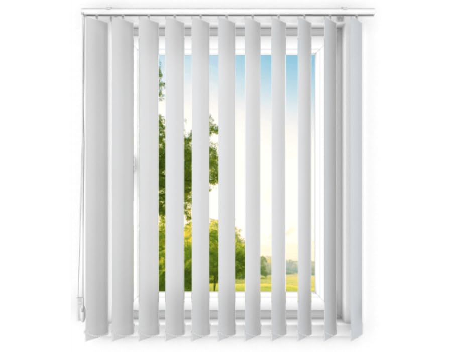 time4blinds - Store à lamelles - Store Vertical - lamelles pour Les Bureaux et pour la Maison et l'appartement - 170x240 cm - Gris-Beige