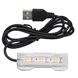 Tnfeeon USB LED Aquarium Light, 20 cm Unterwasser Lampe mit Mehrfarben Beleuchtung für Aquarien, Korallen & Wasserpflanzen, 12V, Einfache Installation